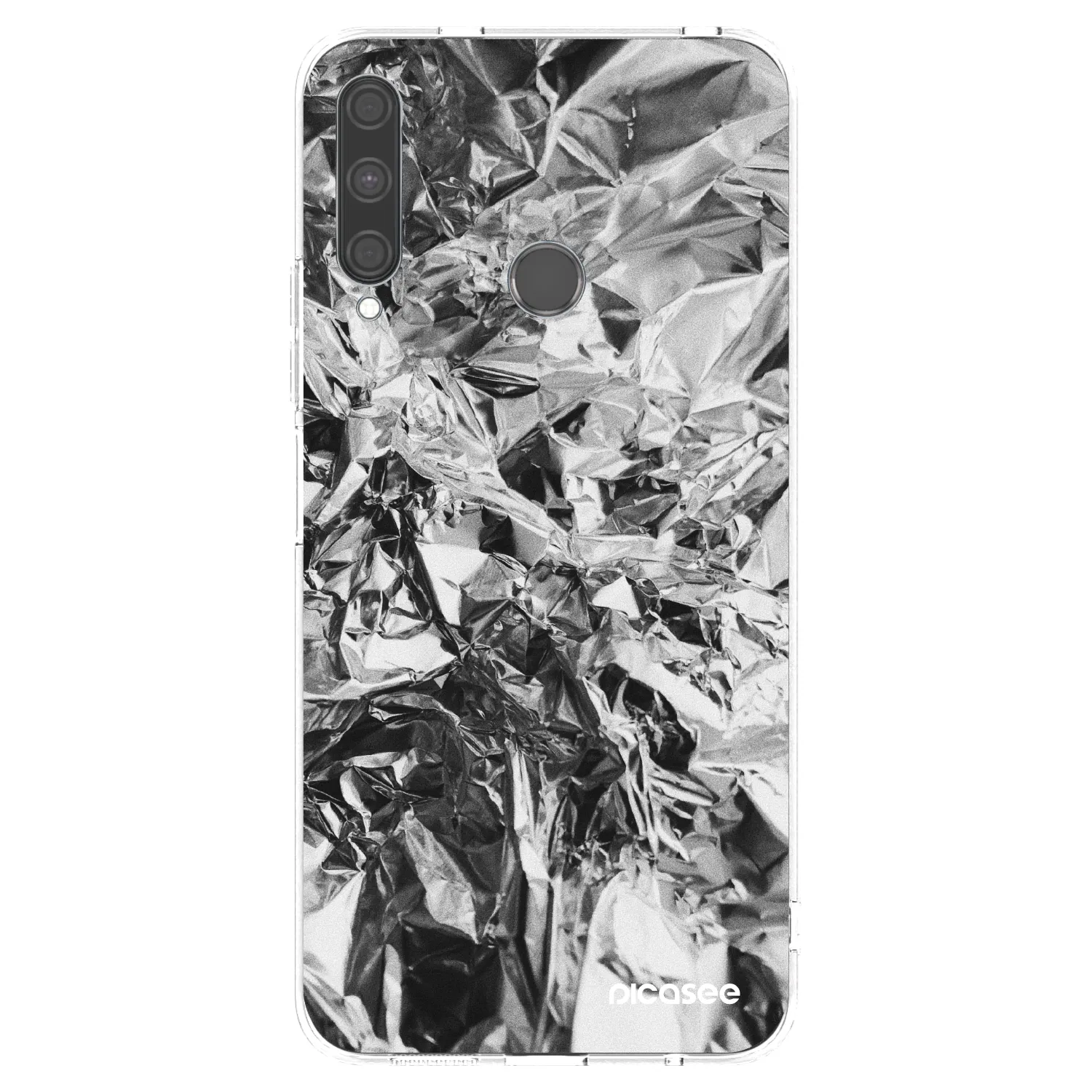 Picasee silikonowe przeźroczyste etui na Huawei P40 Lite E - Chrome