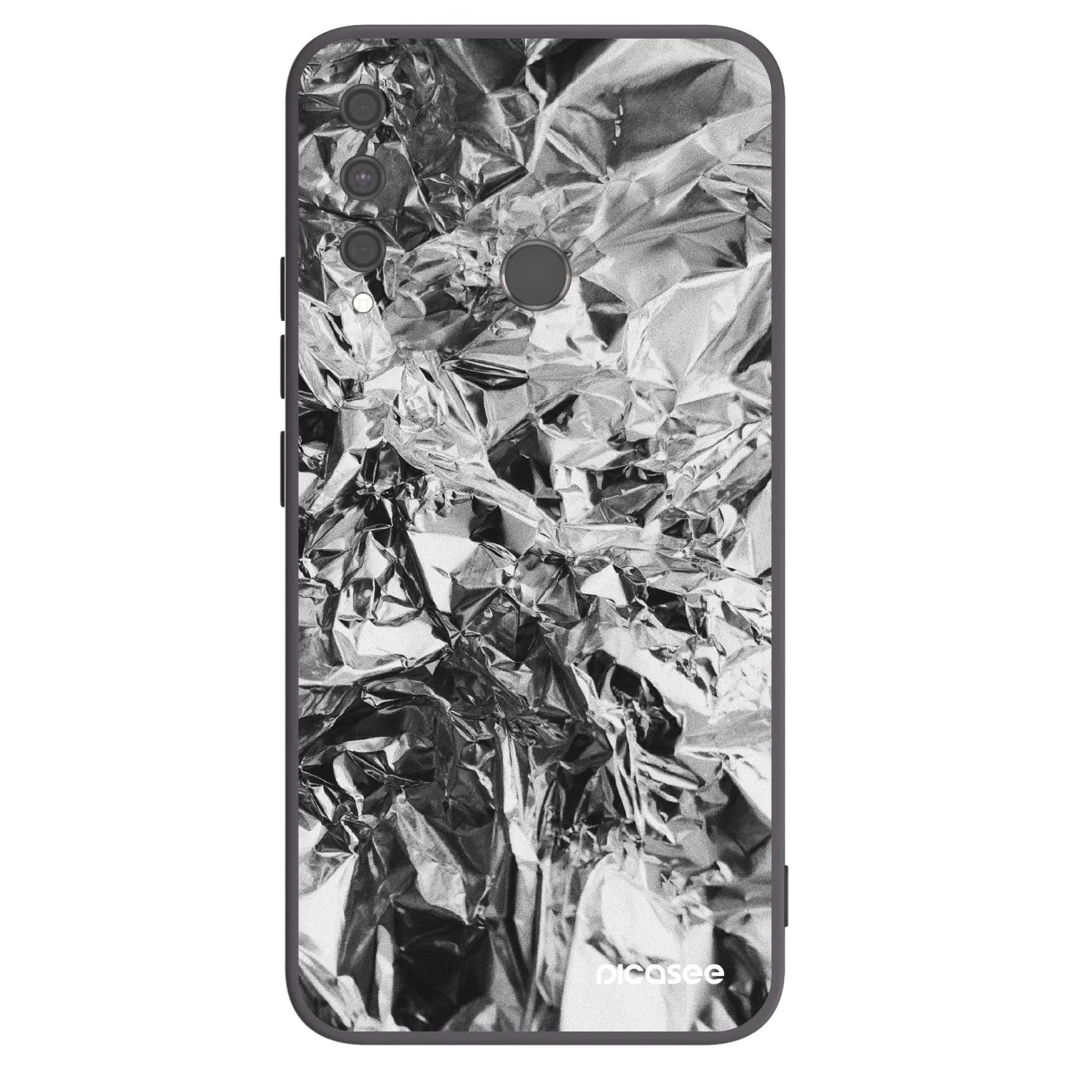 Picasee silikonowe czarne etui na Huawei P40 Lite E - Chrome