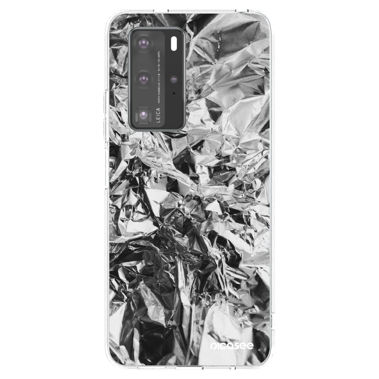 Picasee silikonowe przeźroczyste etui na Huawei P40 Pro - Chrome