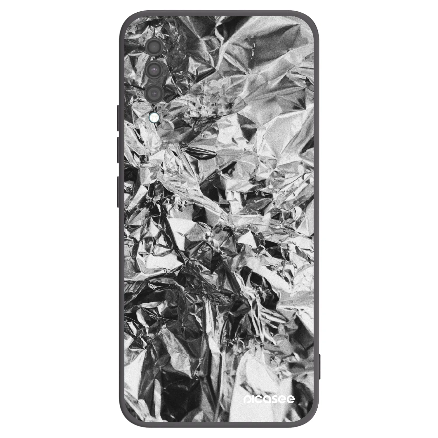 Picasee silikonowe czarne etui na Samsung Galaxy A30s A307F - Chrome