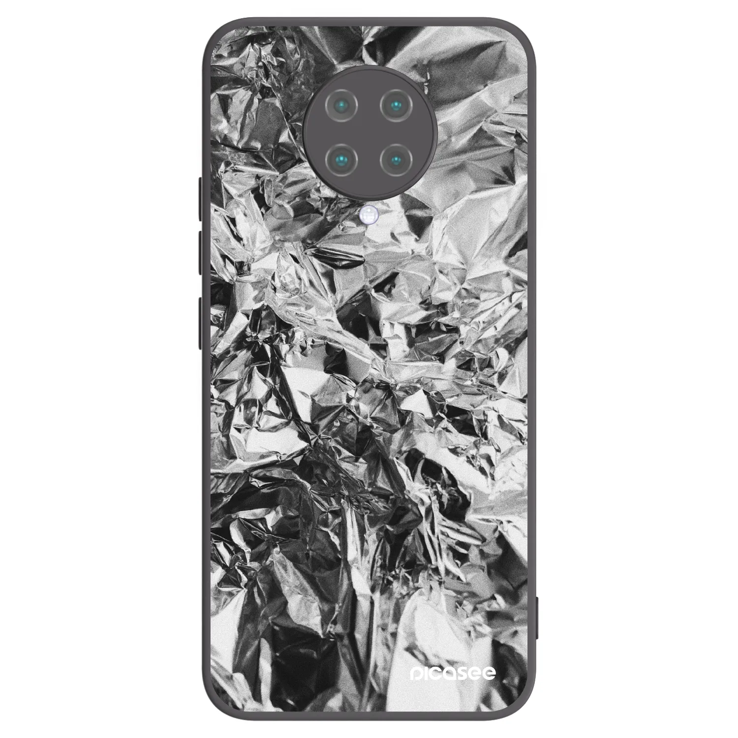Picasee silikonowe czarne etui na Xiaomi Poco F2 Pro - Chrome