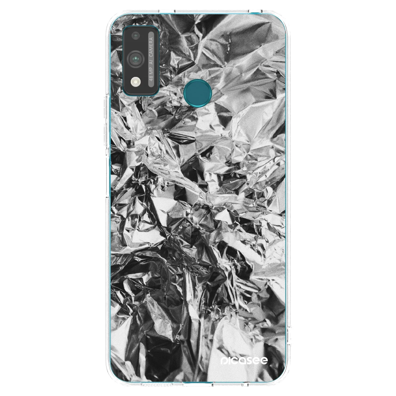 Picasee silikonowe przeźroczyste etui na Honor 9X Lite - Chrome