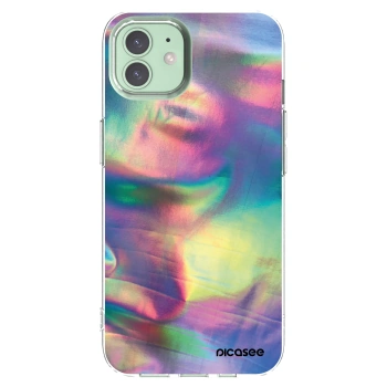 Picasee silikonowe przeźroczyste etui na Apple iPhone 12 - Holo