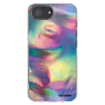 Picasee silikonowe przeźroczyste etui na Apple iPhone 16e - Holo