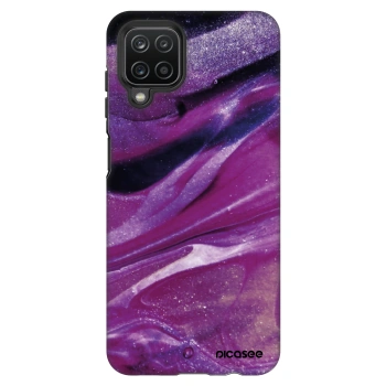 Picasee Fashion Case na Samsung Galaxy A12 A125F - Purple glitter