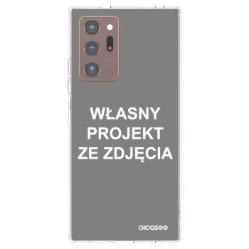 Picasee silikonowe przeźroczyste etui na Samsung Galaxy Note 20 Ultra - Własny projekt ze zdjęcia