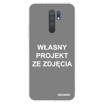 Picasee silikonowe przeźroczyste etui na Xiaomi Redmi 9 - Własny projekt ze zdjęcia
