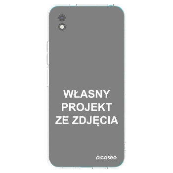 Picasee silikonowe czarne etui na Xiaomi Redmi 9A - Własny projekt ze zdjęcia
