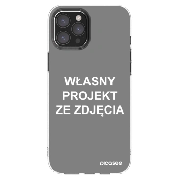 Picasee silikonowe przeźroczyste etui na Apple iPhone 12 Pro Max - Własny projekt ze zdjęcia