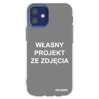 Picasee silikonowe przeźroczyste etui na Apple iPhone 12 mini - Własny projekt ze zdjęcia