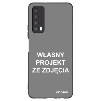 Picasee silikonowe czarne etui na Huawei P Smart 2021 - Własny projekt ze zdjęcia