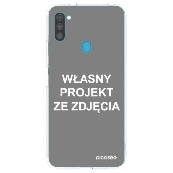 Picasee silikonowe przeźroczyste etui na Samsung Galaxy M11 - Własny projekt ze zdjęcia