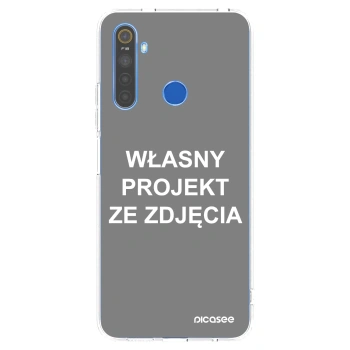 Picasee silikonowe przeźroczyste etui na Realme 5 - Własny projekt ze zdjęcia