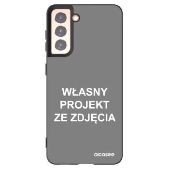 Picasee silikonowe czarne etui na Samsung Galaxy S21 5G G991B - Własny projekt ze zdjęcia