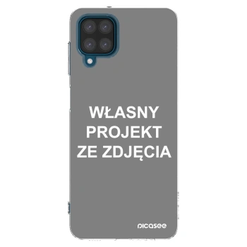 Picasee silikonowe przeźroczyste etui na Samsung Galaxy A12 A125F - Własny projekt ze zdjęcia
