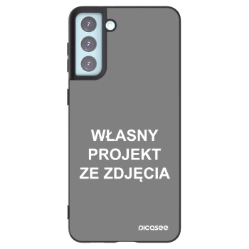 Picasee silikonowe czarne etui na Samsung Galaxy S21+ 5G G996F - Własny projekt ze zdjęcia