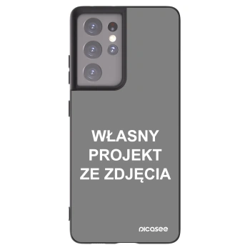 Picasee silikonowe czarne etui na Samsung Galaxy S21 Ultra 5G G998B - Własny projekt ze zdjęcia