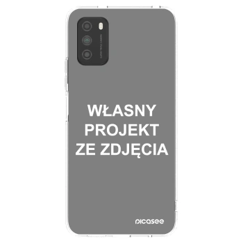 Picasee silikonowe przeźroczyste etui na Xiaomi Poco M3 - Własny projekt ze zdjęcia