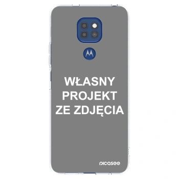 Picasee silikonowe przeźroczyste etui na Motorola Moto G9 Play - Własny projekt ze zdjęcia