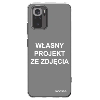 Picasee silikonowe przeźroczyste etui na Xiaomi Redmi Note 10 - Własny projekt ze zdjęcia