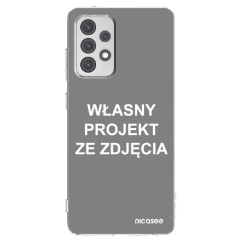 Picasee silikonowe przeźroczyste etui na Samsung Galaxy A52 5G A525F - Własny projekt ze zdjęcia