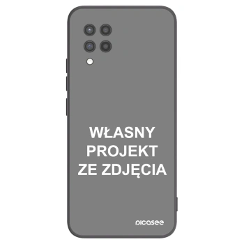 Picasee silikonowe czarne etui na Samsung Galaxy A42 A426B - Własny projekt ze zdjęcia