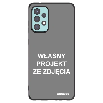 Picasee silikonowe czarne etui na Samsung Galaxy A72 A725F - Własny projekt ze zdjęcia