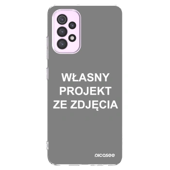 Picasee silikonowe przeźroczyste etui na Samsung Galaxy A32 5G A326B - Własny projekt ze zdjęcia