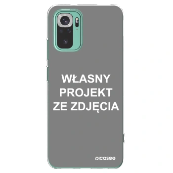 Picasee silikonowe przeźroczyste etui na Xiaomi Redmi Note 10 Pro - Własny projekt ze zdjęcia