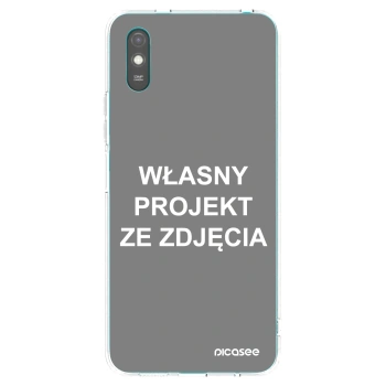 Picasee silikonowe przeźroczyste etui na Xiaomi Redmi 9AT - Własny projekt ze zdjęcia