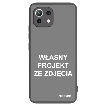 Picasee silikonowe czarne etui na Xiaomi Mi 11 Lite - Własny projekt ze zdjęcia
