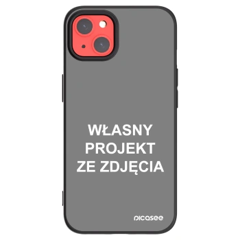 Picasee silikonowe czarne etui na Apple iPhone 13 - Własny projekt ze zdjęcia