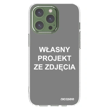 Picasee silikonowe przeźroczyste etui na Apple iPhone 13 Pro - Własny projekt ze zdjęcia