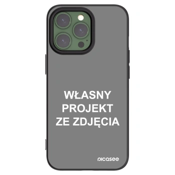 Picasee silikonowe czarne etui na Apple iPhone 13 Pro - Własny projekt ze zdjęcia