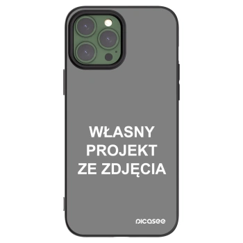Picasee silikonowe czarne etui na Apple iPhone 13 Pro Max - Własny projekt ze zdjęcia