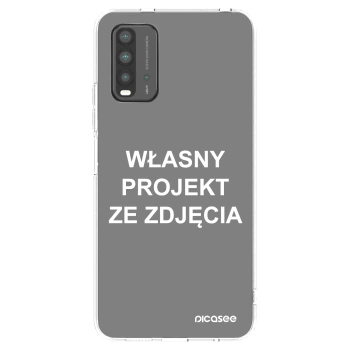 Picasee silikonowe przeźroczyste etui na Xiaomi Redmi 9T - Własny projekt ze zdjęcia