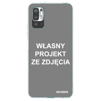 Picasee silikonowe przeźroczyste etui na Xiaomi Redmi Note 10 5G - Własny projekt ze zdjęcia