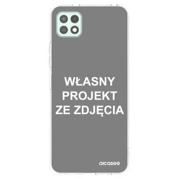 Picasee silikonowe przeźroczyste etui na Samsung Galaxy A22 A226B 5G - Własny projekt ze zdjęcia
