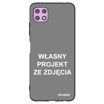 Picasee silikonowe czarne etui na Samsung Galaxy A22 A226B 5G - Własny projekt ze zdjęcia