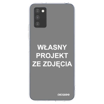Picasee silikonowe przeźroczyste etui na Samsung Galaxy A02s A025G - Własny projekt ze zdjęcia