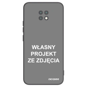 Picasee silikonowe czarne etui na Xiaomi Redmi Note 9T - Własny projekt ze zdjęcia
