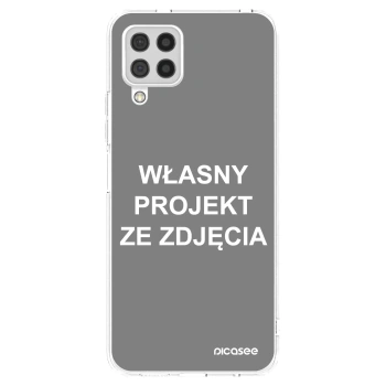 Picasee silikonowe przeźroczyste etui na Samsung Galaxy A22 A225F 4G - Własny projekt ze zdjęcia