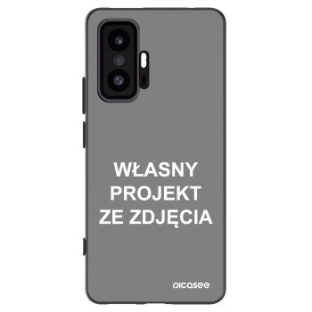 Picasee silikonowe czarne etui na Xiaomi 11T - Własny projekt ze zdjęcia