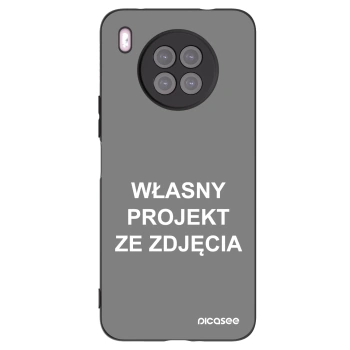 Picasee silikonowe czarne etui na Huawei Nova 8i - Własny projekt ze zdjęcia