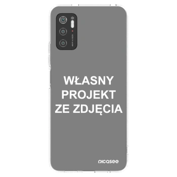 Picasee silikonowe przeźroczyste etui na Xiaomi Poco M3 Pro 5G - Własny projekt ze zdjęcia