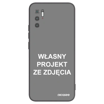 Picasee silikonowe czarne etui na Xiaomi Poco M3 Pro 5G - Własny projekt ze zdjęcia