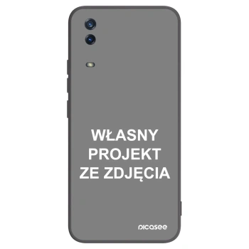 Picasee silikonowe czarne etui na Vivo Y11s - Własny projekt ze zdjęcia