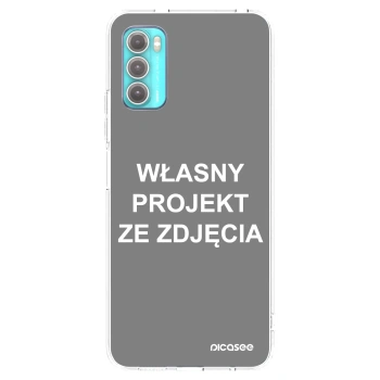 Picasee silikonowe przeźroczyste etui na Motorola Moto G60 - Własny projekt ze zdjęcia