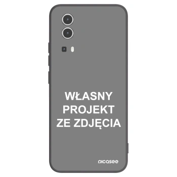 Picasee silikonowe czarne etui na Vivo Y72 5G - Własny projekt ze zdjęcia