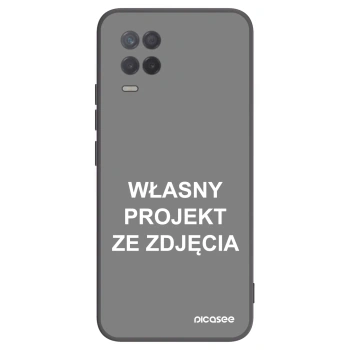 Picasee silikonowe czarne etui na Realme 8 5G - Własny projekt ze zdjęcia